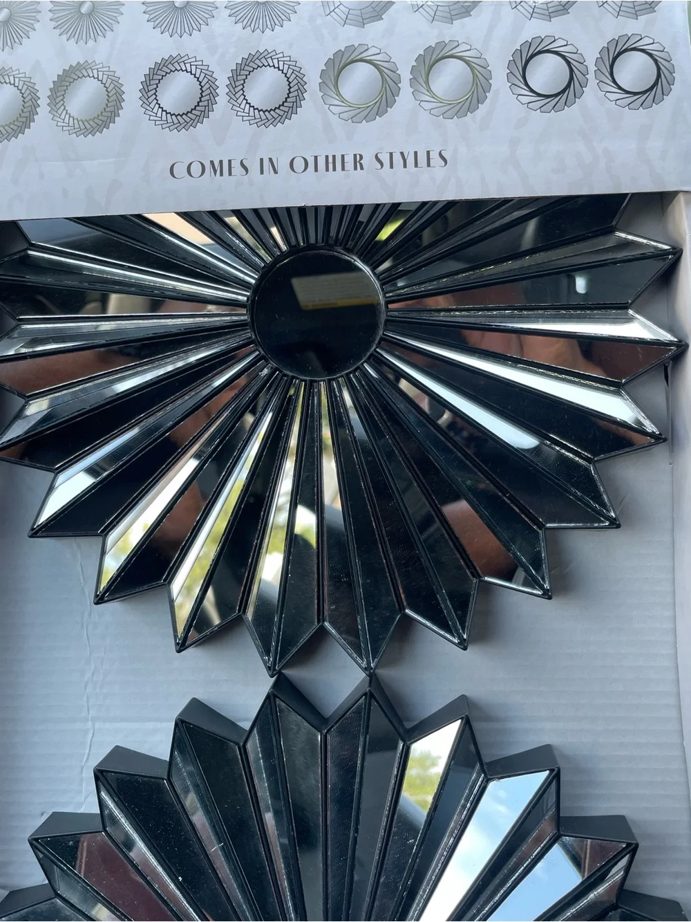 Radiant Sunburst Mirror - Silver Mirror Accent